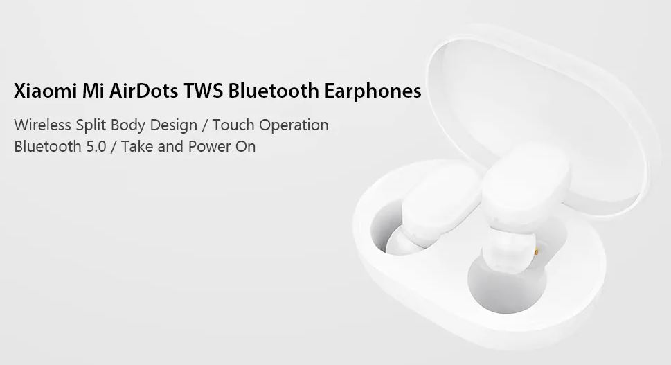 Xiaomi Mi AirDots Lite TWS Bluetooth Earphone - White 